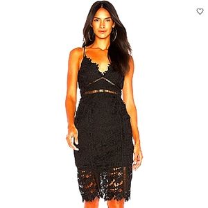 NWOT Bardot Botanica Black Cut Out Lace Crochet Classic Little Black Dress